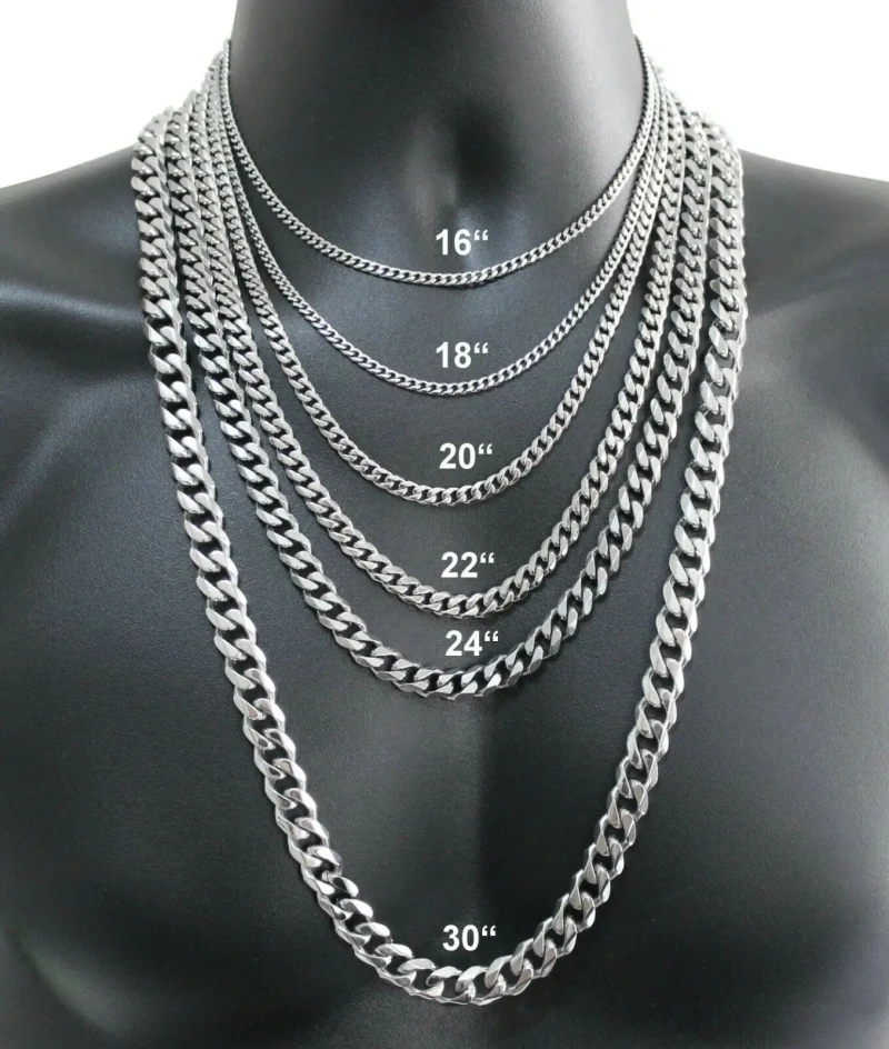 Cuban Link Chain 12Mm - ผู้ชาย 925 สร้อยคอเงิน 2/4/6/8/10/12 มม.40-75 ซม.สร้อยคอสร้อยคอกุ้งก้ามกรามผู้ชายและผู้หญิงหมั้นเครื่องประดับ