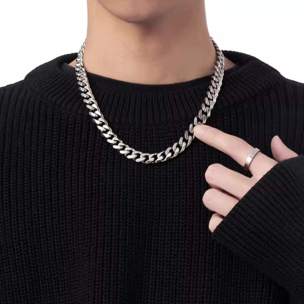 Cuban Link Chain 12Mm - 3/5/7 มม.สแตนเลส Cuban Link Chain คลาสสิก