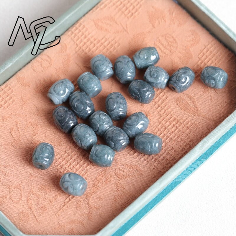 ลูกปัดหยกน้ำสีฟ้าธรรมชาติ 5 ชิ - Bracelets บทวิจารณ์และราคา