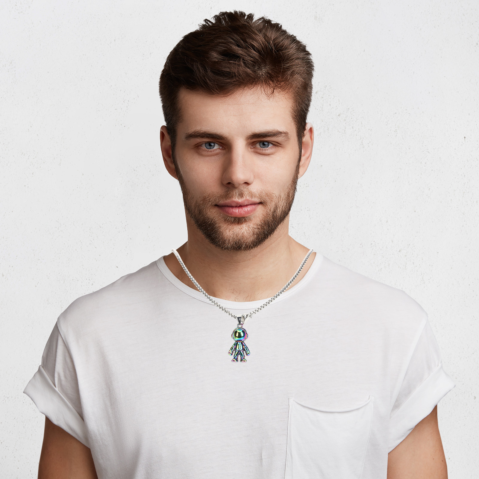 สร้อยคอคู่รักเข้าชุดกัน 1 คู่  - Magnetic Couple Matching Necklaces บทวิจารณ์และราคา