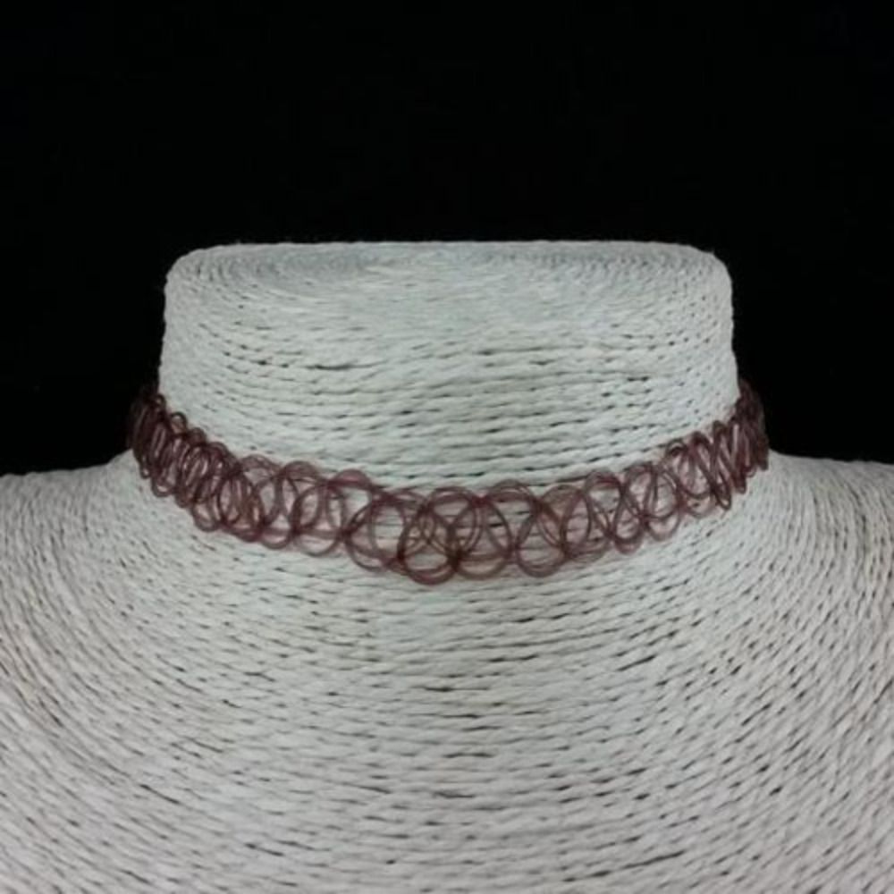 สร้อยคอแบบโช้กเกอร์สไตล์โกธิค  - Pearl Choker Necklace Vintage บทวิจารณ์และราคา