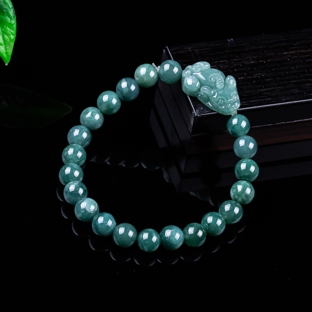 หยกพม่าธรรมชาติ กำไลข้อมือปี่เ - Bracelets บทวิจารณ์และราคา