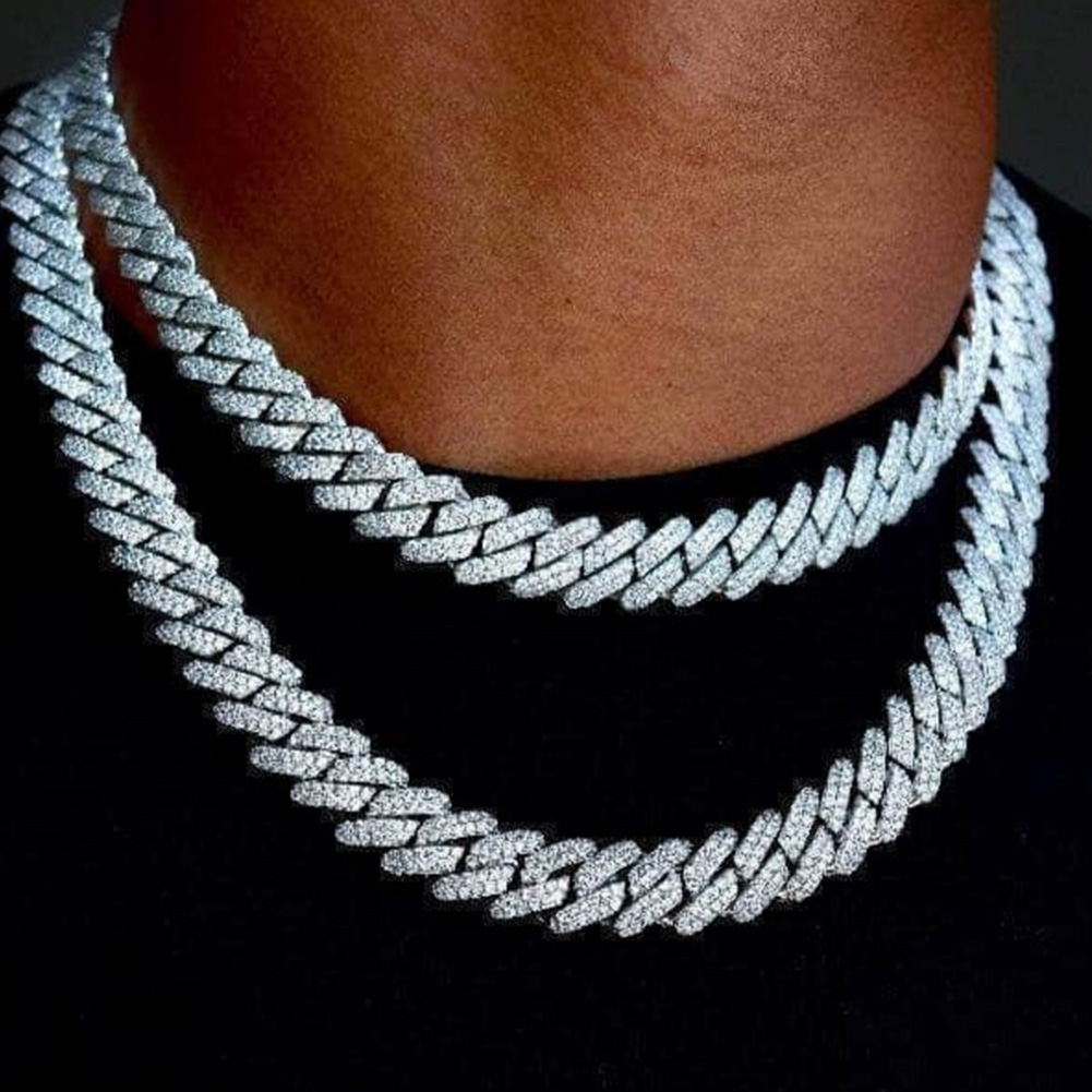 14 มม.Iced Out Prong Cuban Lin - Cuban Link Chain 12Mm บทวิจารณ์และราคา