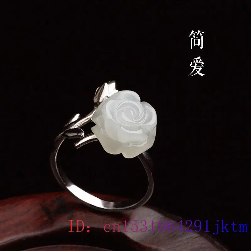 หยก Rose แหวนเครื่องประดับจีนผ - Rings บทวิจารณ์และราคา