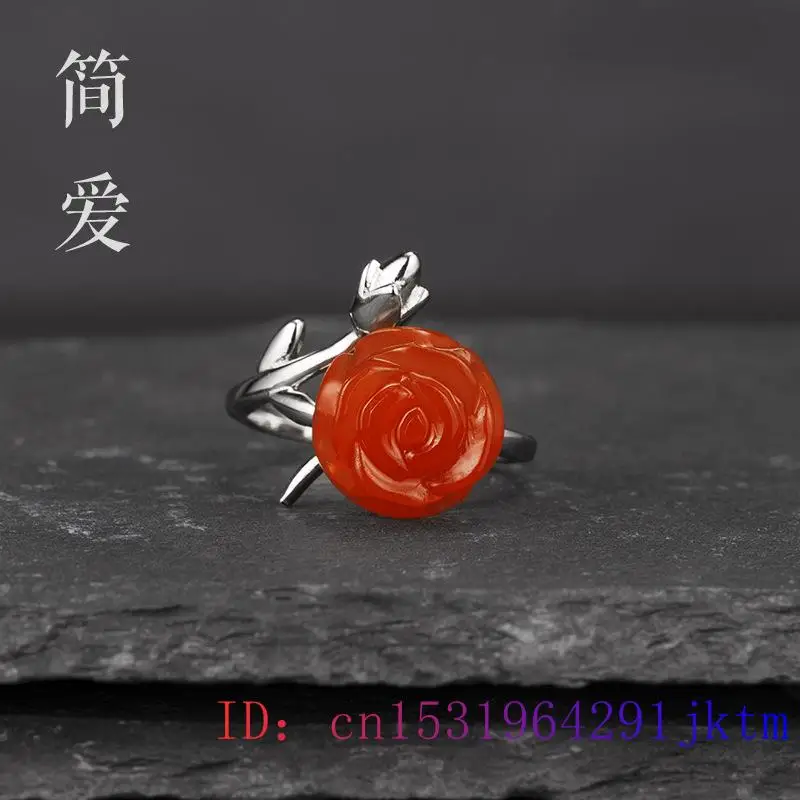 หยก Rose แหวนเครื่องประดับจีนผ - Rings บทวิจารณ์และราคา