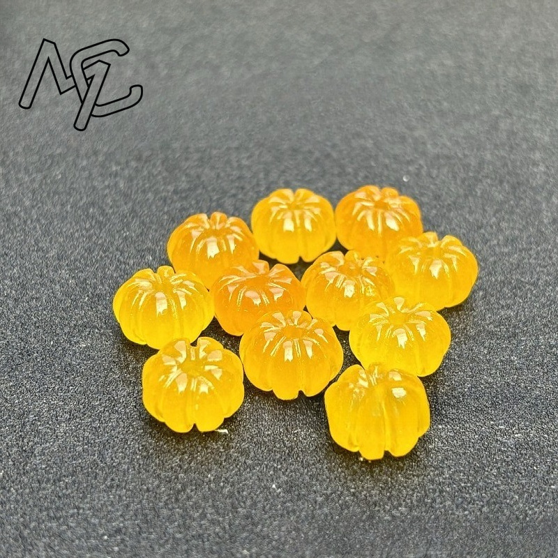 10pcs สีเขียวหยกฟักทองลูกปัด D - Earrings บทวิจารณ์และราคา