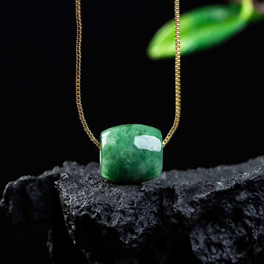 จี้หยกธรรมชาติแท้ สร้อยคอหยกพม - Necklaces บทวิจารณ์และราคา