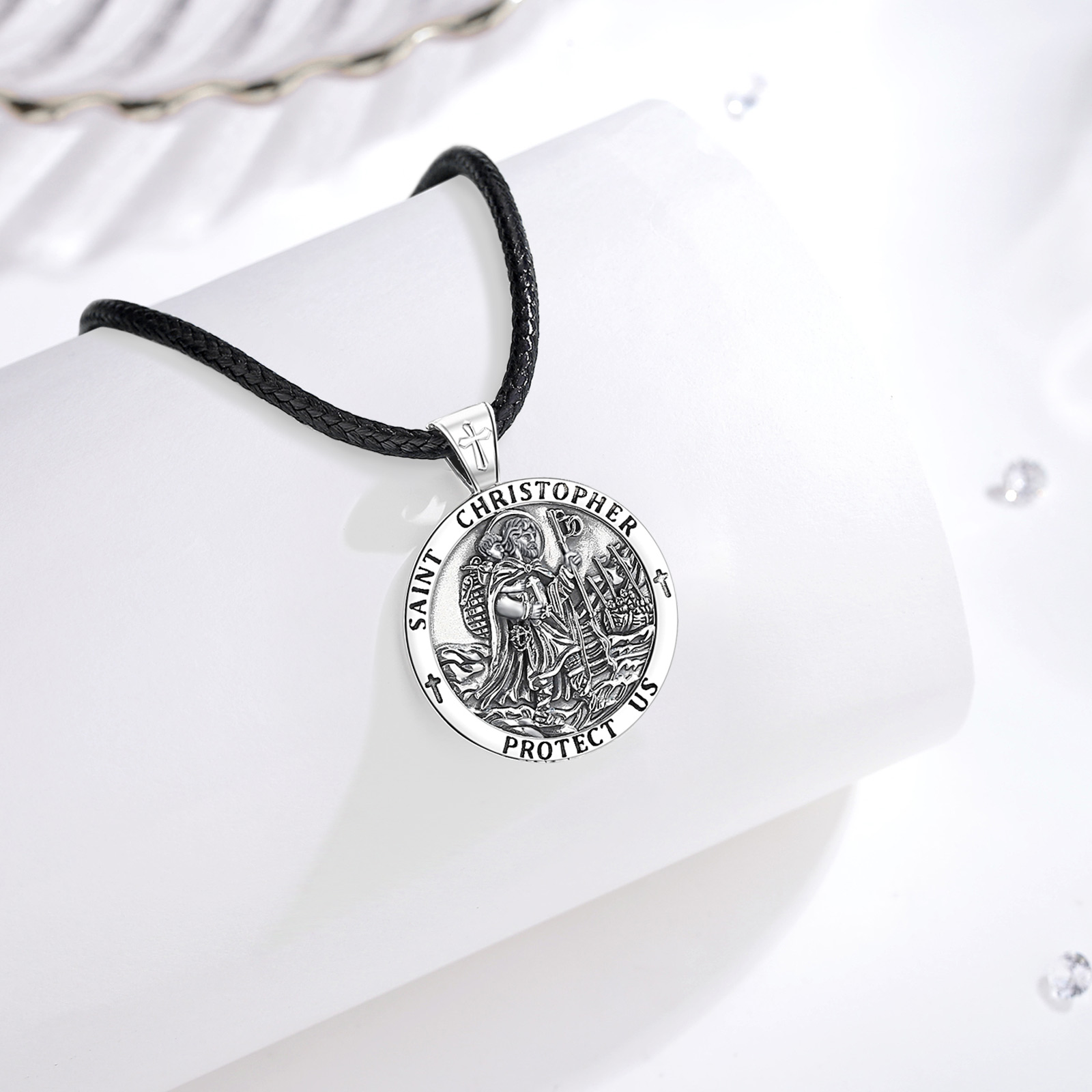 Eudora ใหม่ 925 เงินสเตอร์ลิง  - 925 Sterling Silver Chain Necklace Men บทวิจารณ์และราคา